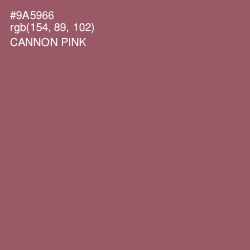 #9A5966 - Cannon Pink Color Image